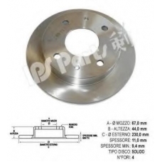 IBT-1587 IPS Parts Тормозной диск