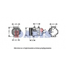 851814N AKS DASIS Компрессор, кондиционер