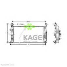 31-0821 KAGER Радиатор, охлаждение двигателя