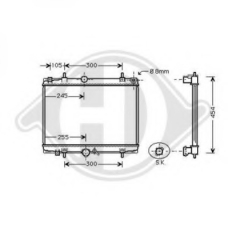 8126169 DIEDERICHS Радиатор, охлаждение двигателя