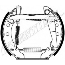 6188 TRUSTING Комплект тормозных колодок