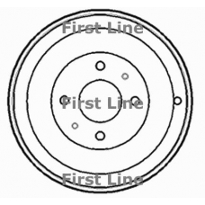 FBR933 FIRST LINE Тормозной барабан