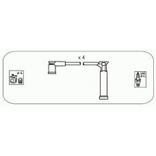 FS23 JANMOR Комплект проводов зажигания