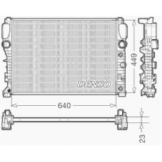 DRM17090 DENSO Радиатор, охлаждение двигателя