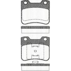 8110 28005 TRISCAN Комплект тормозных колодок, дисковый тормоз