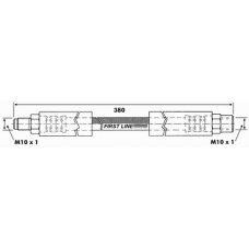 FBH6483 FIRST LINE Тормозной шланг