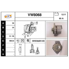 VW8068 SNRA Генератор