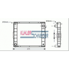 4102901 KUHLER SCHNEIDER Радиатор, охлаждение двигател