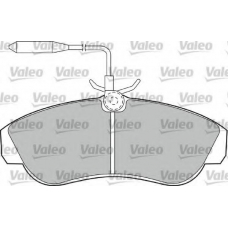 598430 VALEO Комплект тормозных колодок, дисковый тормоз