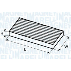 350203063430 MAGNETI MARELLI Фильтр, воздух во внутренном пространстве