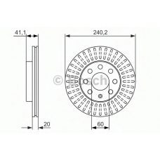 0 986 479 960 BOSCH Тормозной диск