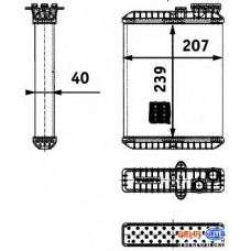 8FH 351 311-391 HELLA Теплообменник, отопление салона