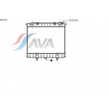 AU2125 AVA Радиатор, охлаждение двигателя