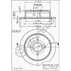 08.5808.10 BREMBO Тормозной диск