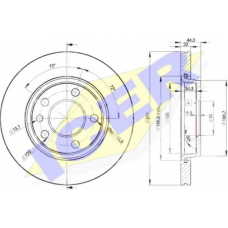 78BD3021-2 ICER Тормозной диск