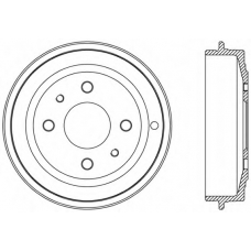 BAD9001.10 OPEN PARTS Тормозной барабан