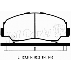 IBD-1607 IPS Parts Комплект тормозных колодок, дисковый тормоз