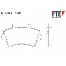 BL1825A1 FTE Комплект тормозных колодок, дисковый тормоз