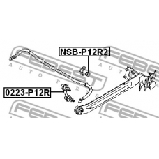 0223-P12R FEBEST Тяга / стойка, стабилизатор