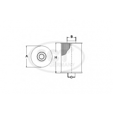 SC 7062 P SCT Топливный фильтр