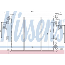 61023 NISSENS Радиатор, охлаждение двигателя