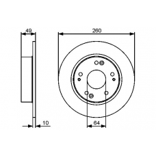 0 986 479 450 BOSCH Тормозной диск