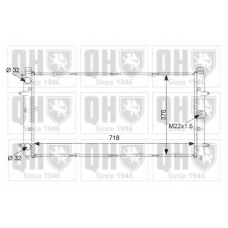 QER2363 QUINTON HAZELL Радиатор, охлаждение двигателя