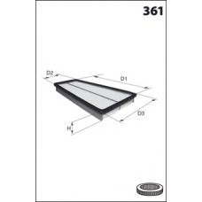 ELP9039 MECAFILTER Воздушный фильтр