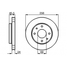 0 986 478 897 BOSCH Тормозной диск