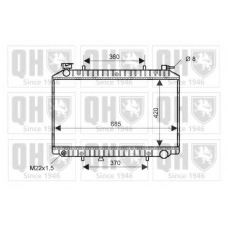 QER1862 QUINTON HAZELL Радиатор, охлаждение двигателя