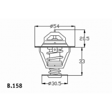 B.158.88 BEHR Термостат, охлаждающая жидкость