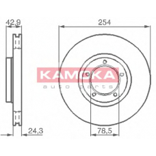 1031696 KAMOKA Тормозной диск