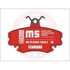 13-046090034-SET/4/-MS MASTER-SPORT Комплект тормозных колодок, дисковый тормоз