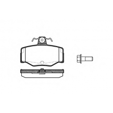 P2433.00 WOKING Комплект тормозных колодок, дисковый тормоз