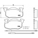 P 61 044 BREMBO Комплект тормозных колодок, дисковый тормоз