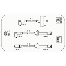 AFM80 JANMOR Комплект проводов зажигания
