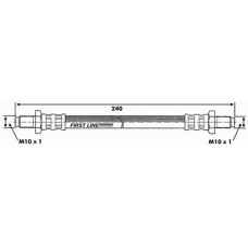 FBH6474 FIRST LINE Тормозной шланг