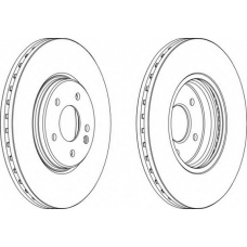 DDF964-1 FERODO Тормозной диск