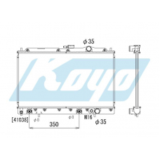 PA030177 KOYO P-tank corrugate-fin ass'y