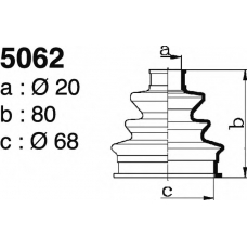 5062 DEPA Комплект пылника, приводной вал