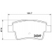 P 23 104 BREMBO Комплект тормозных колодок, дисковый тормоз