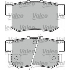 598682 VALEO Комплект тормозных колодок, дисковый тормоз