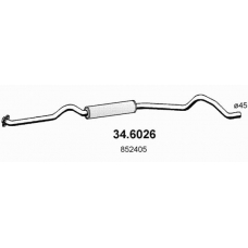 34.6026 ASSO Средний глушитель выхлопных газов
