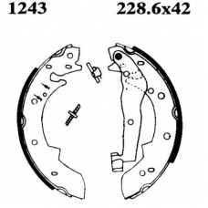 6157 BSF Комплект тормозов, барабанный тормозной механизм