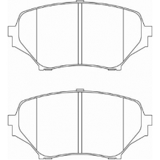 FD7245A NECTO Комплект тормозных колодок, дисковый тормоз