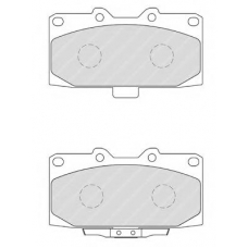 FDB1982 FERODO Комплект тормозных колодок, дисковый тормоз