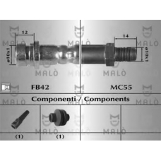 80898 Malo Тормозной шланг
