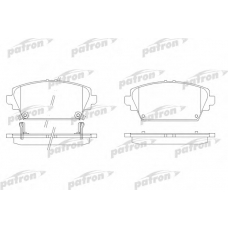 PBP1439 PATRON Комплект тормозных колодок, дисковый тормоз