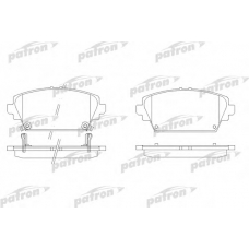 PBP1439 PATRON Комплект тормозных колодок, дисковый тормоз