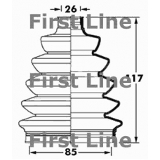 FCB2399 FIRST LINE Пыльник, приводной вал